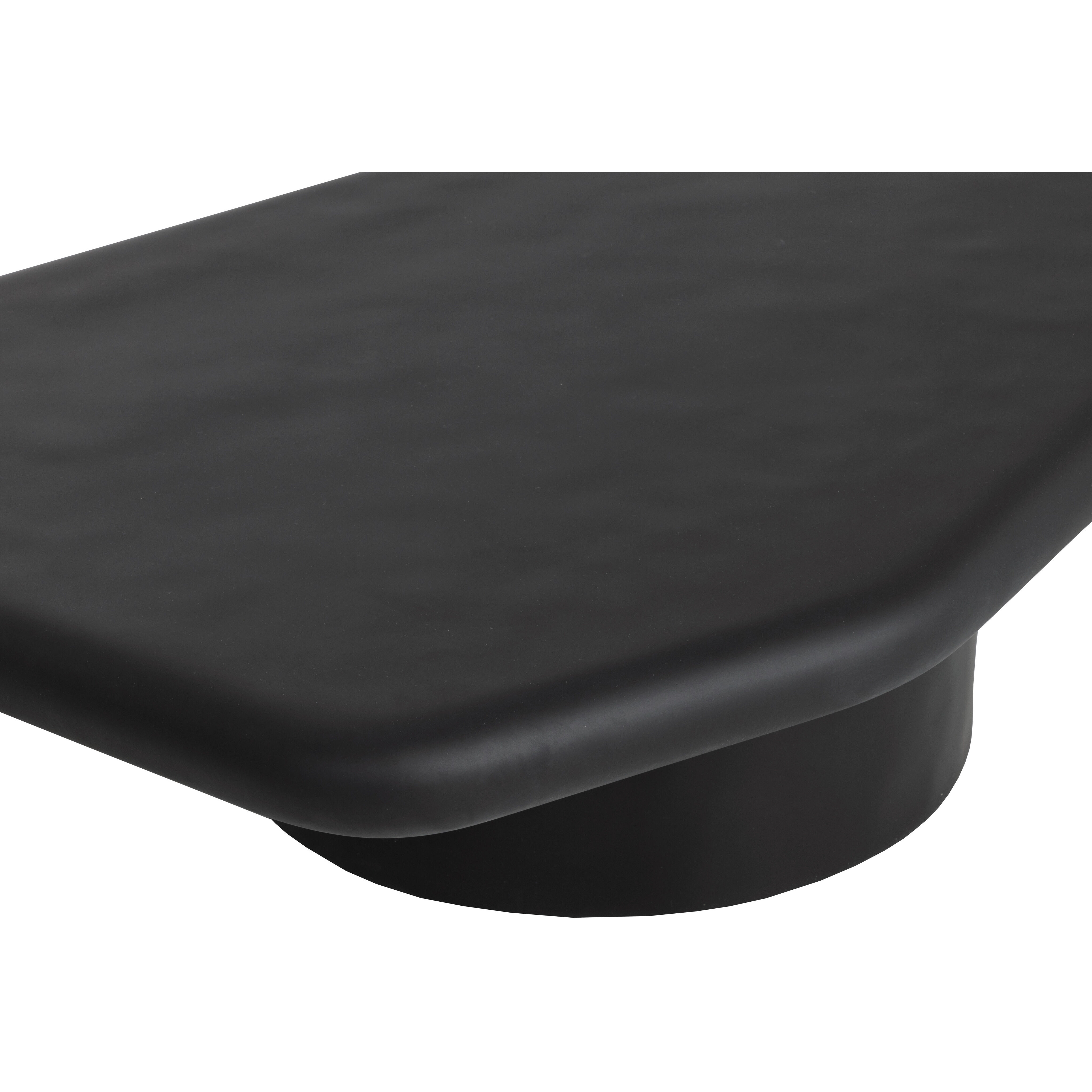 Detti 47.25 X 31 inch Matte Black Outdoor Coffee Table